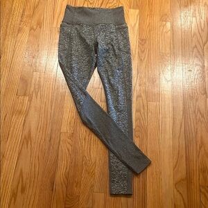 Gray High-Waisted Leggings-Athleta